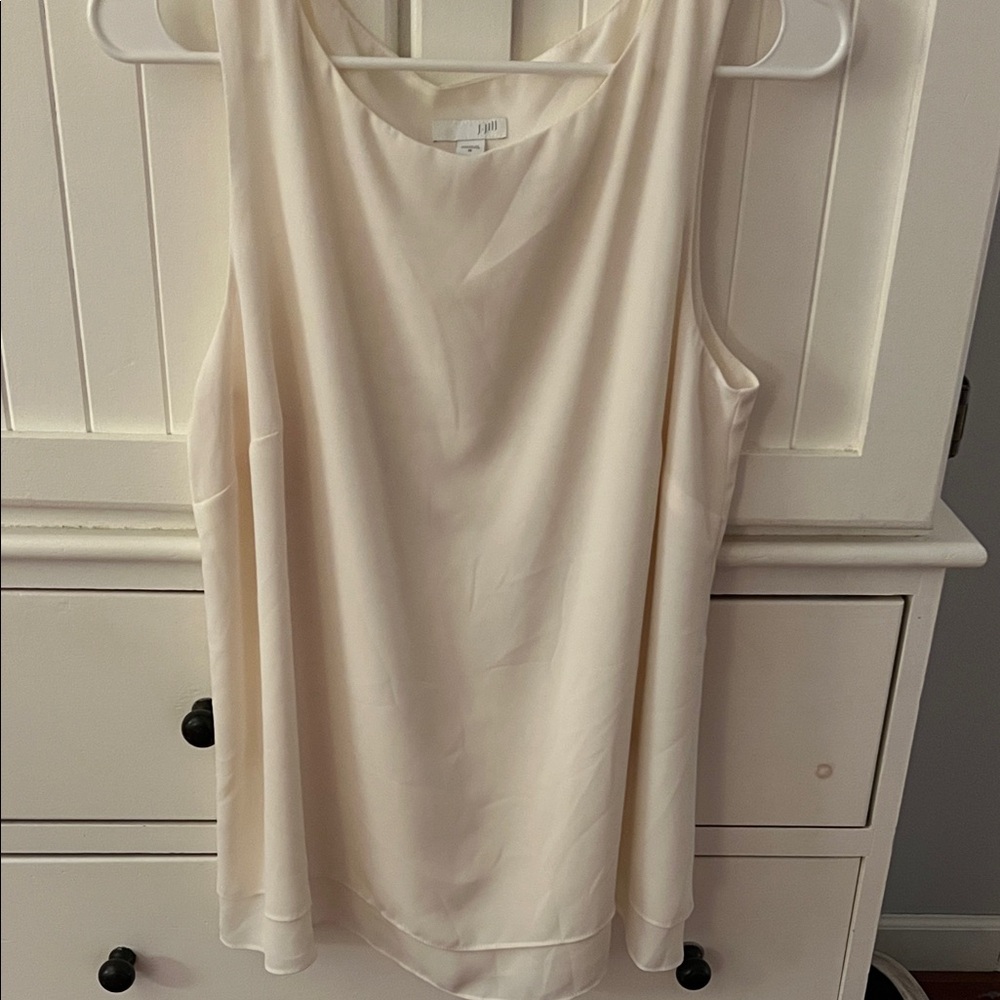 Jjill Cream Sleeveless Top size M